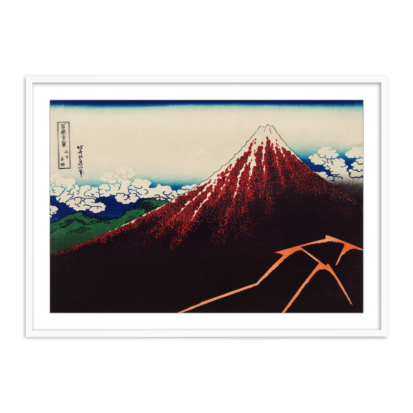 Sanka Hakuu by Katsushika Hokusai