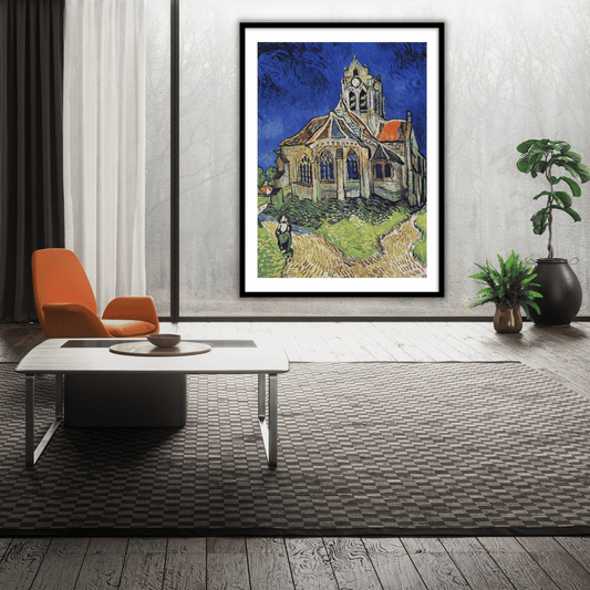 The Church at Auvers by Vincent Van Gogh Famous Painting Wall Art