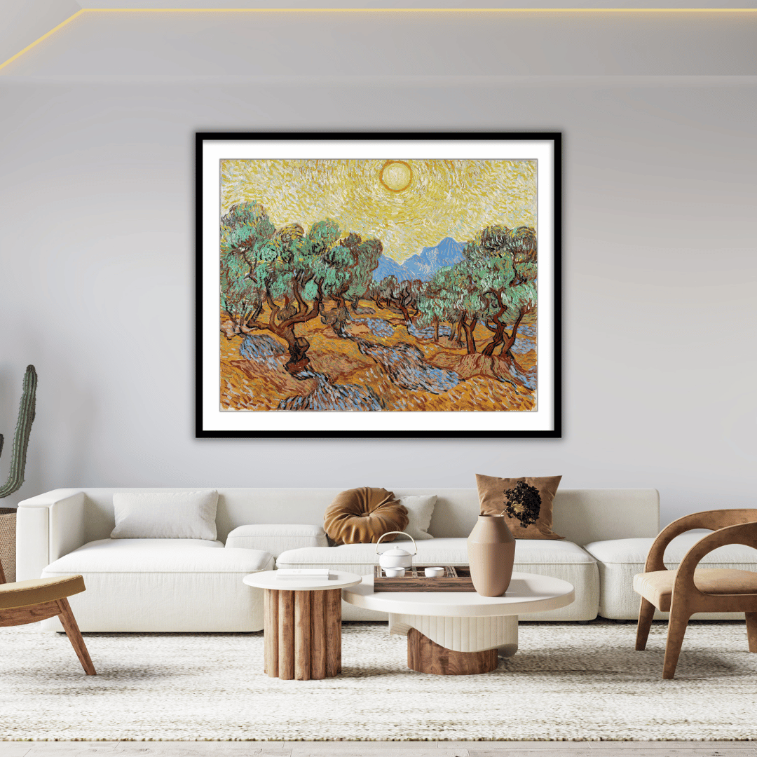 Olive Trees by Vincent Van Gogh Famous Painting Wall Art