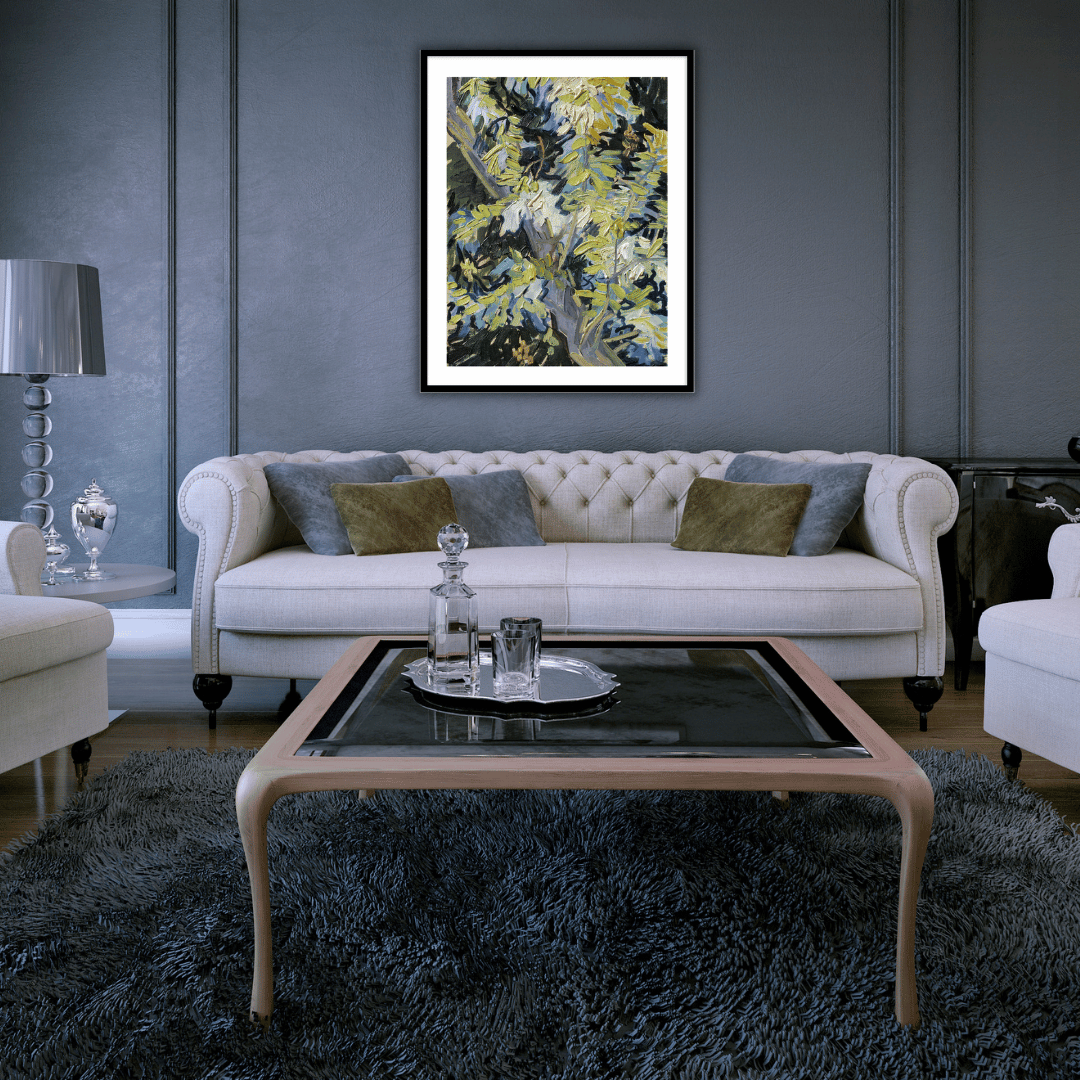 Blossoming Acacia Branches by Vincent Van Gogh Famous Painting Wall Art