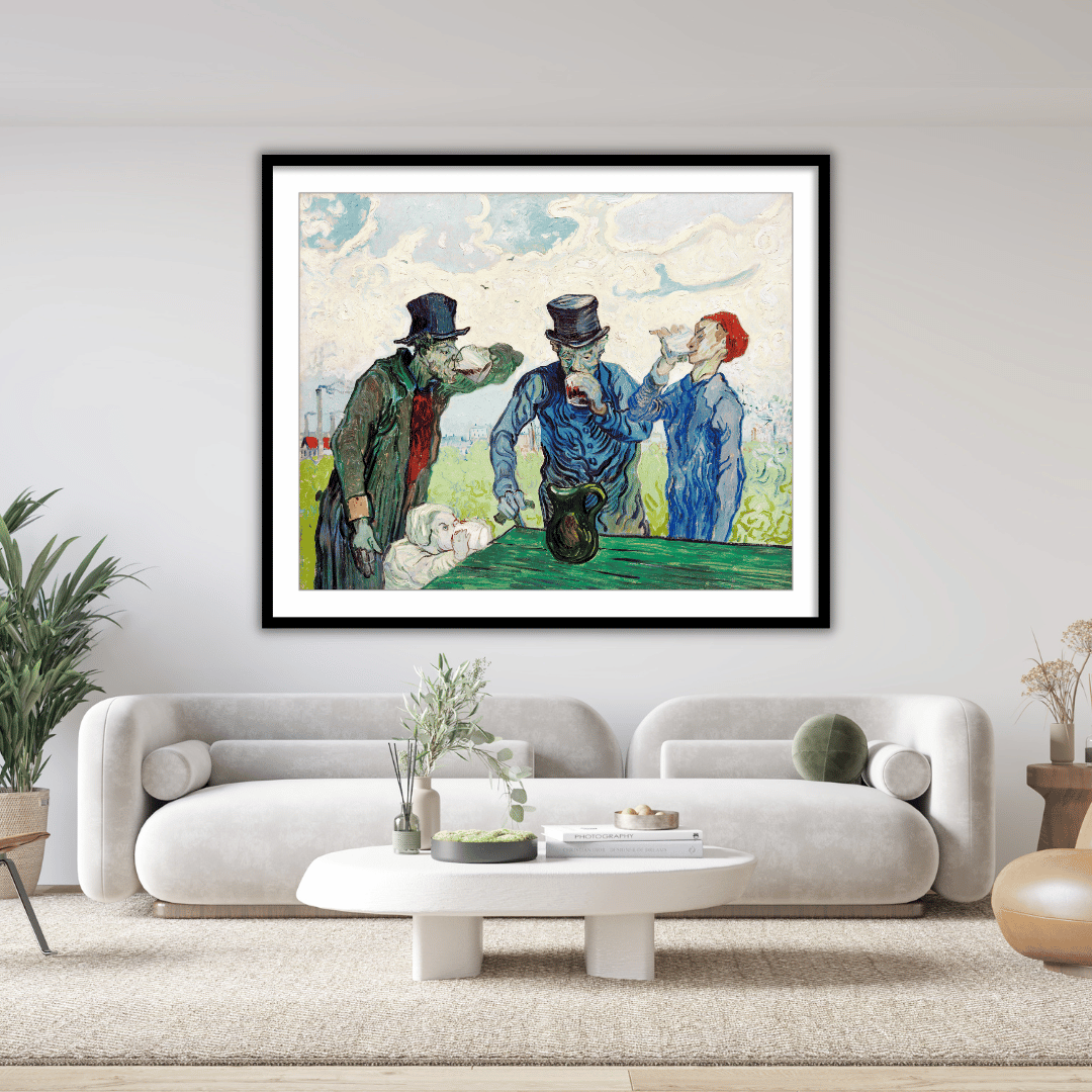 The Drinkers by Vincent Van Gogh Famous Painting Wall Art