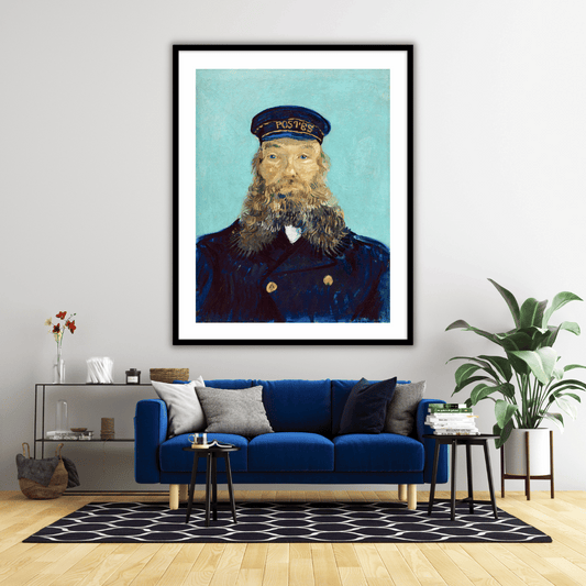 Portrait of Postman Roulin by Vincent Van Gogh Famous Painting Wall Art