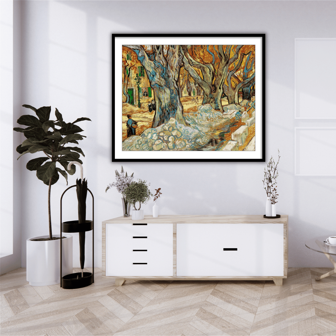 The Large Plane Trees by Vincent Van Gogh Famous Painting Wall Art