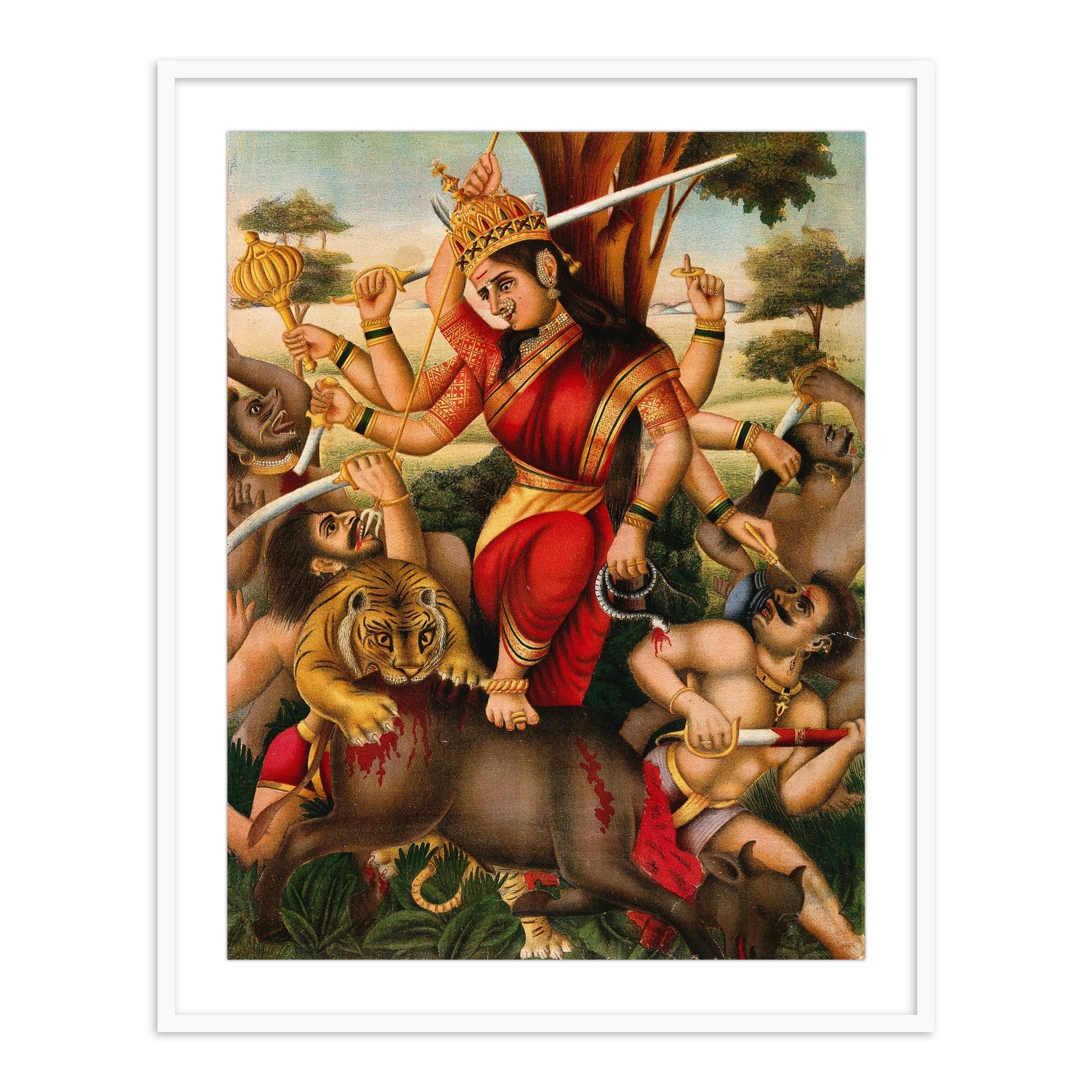 Durga Slaying the Buffalo Demon 2 - The Atrang