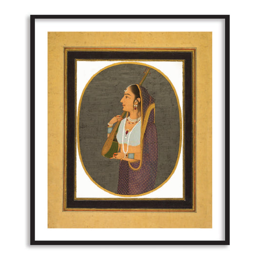 Court lady singing Mughal Wall Art for Home Decor