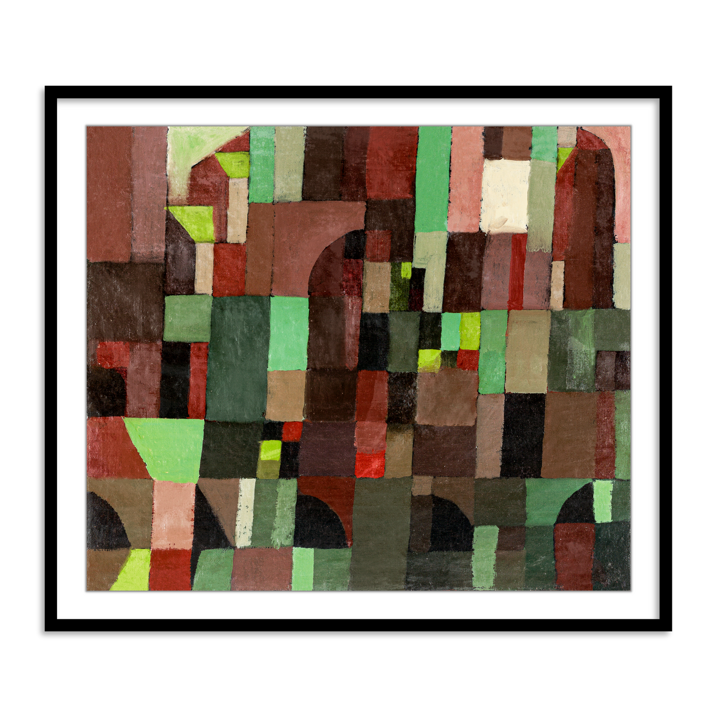 Red and Green Architecture by Paul Klee