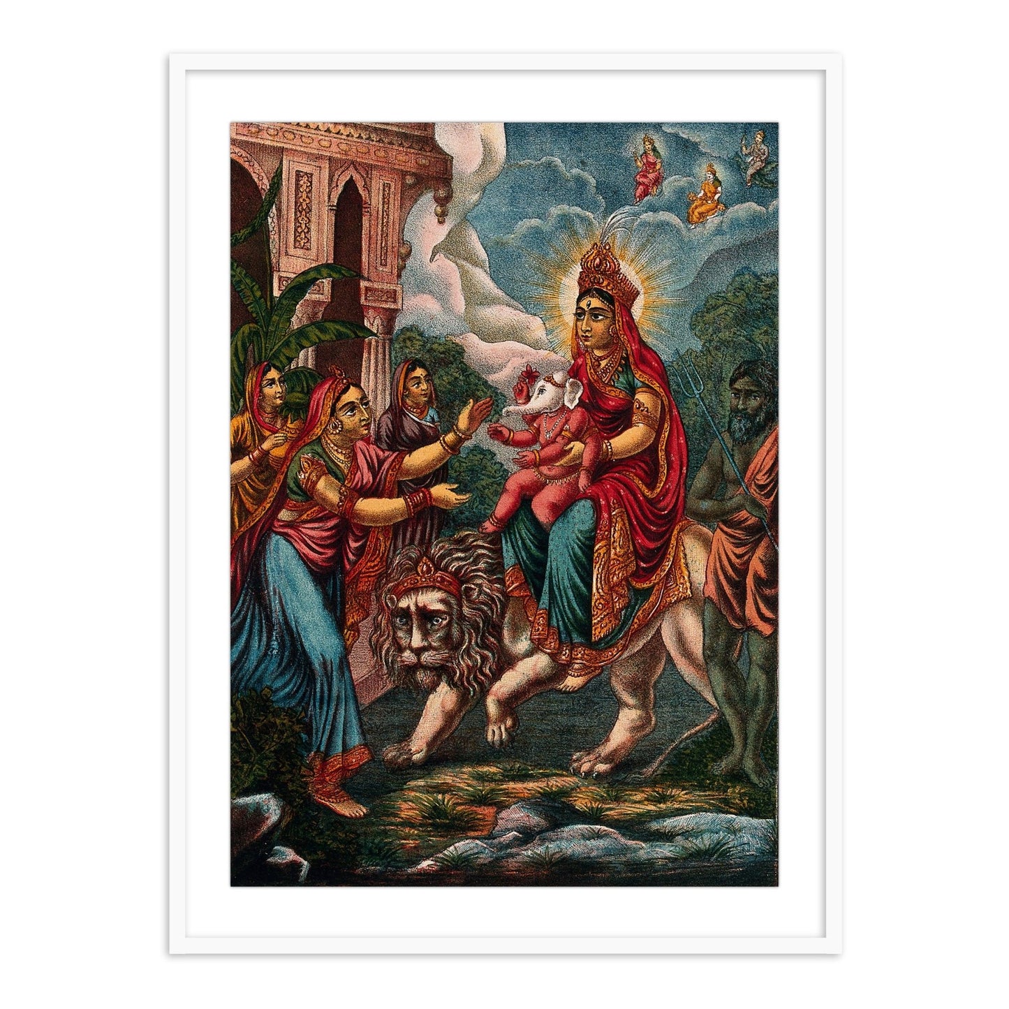 Parvati as Durga Riding on a Lion