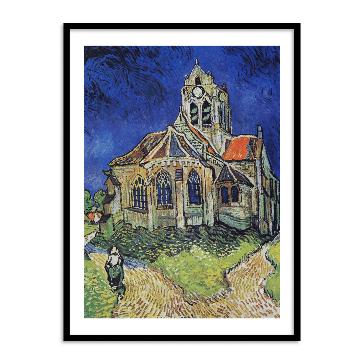 The Church at Auvers by Vincent Van Gogh Famous Painting Wall Art
