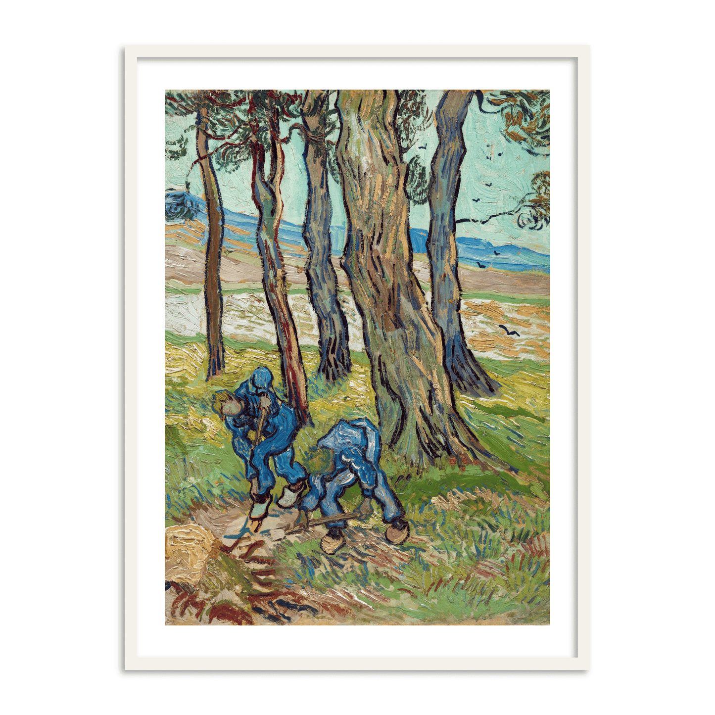 The Diggers by Vincent Van Gogh Famous Painting Wall Art