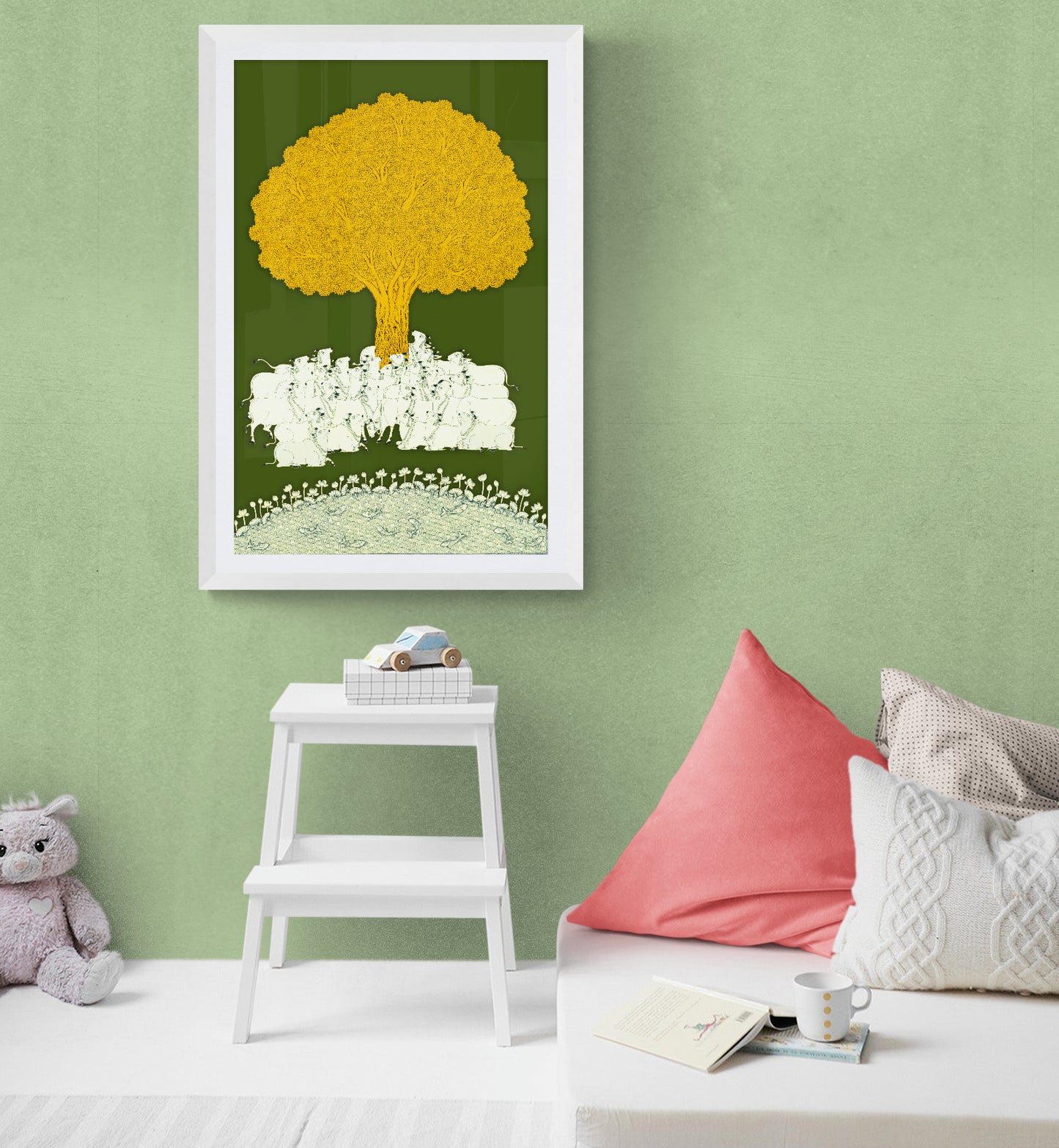 Tree of life indian painting | Traditional Pichwai Painting for Home Decor
