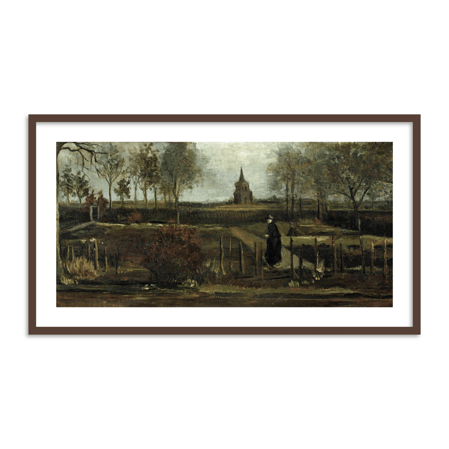 The Parsonage Garden at Nuenen by Vincent Van Gogh Famous Painting Wall Art