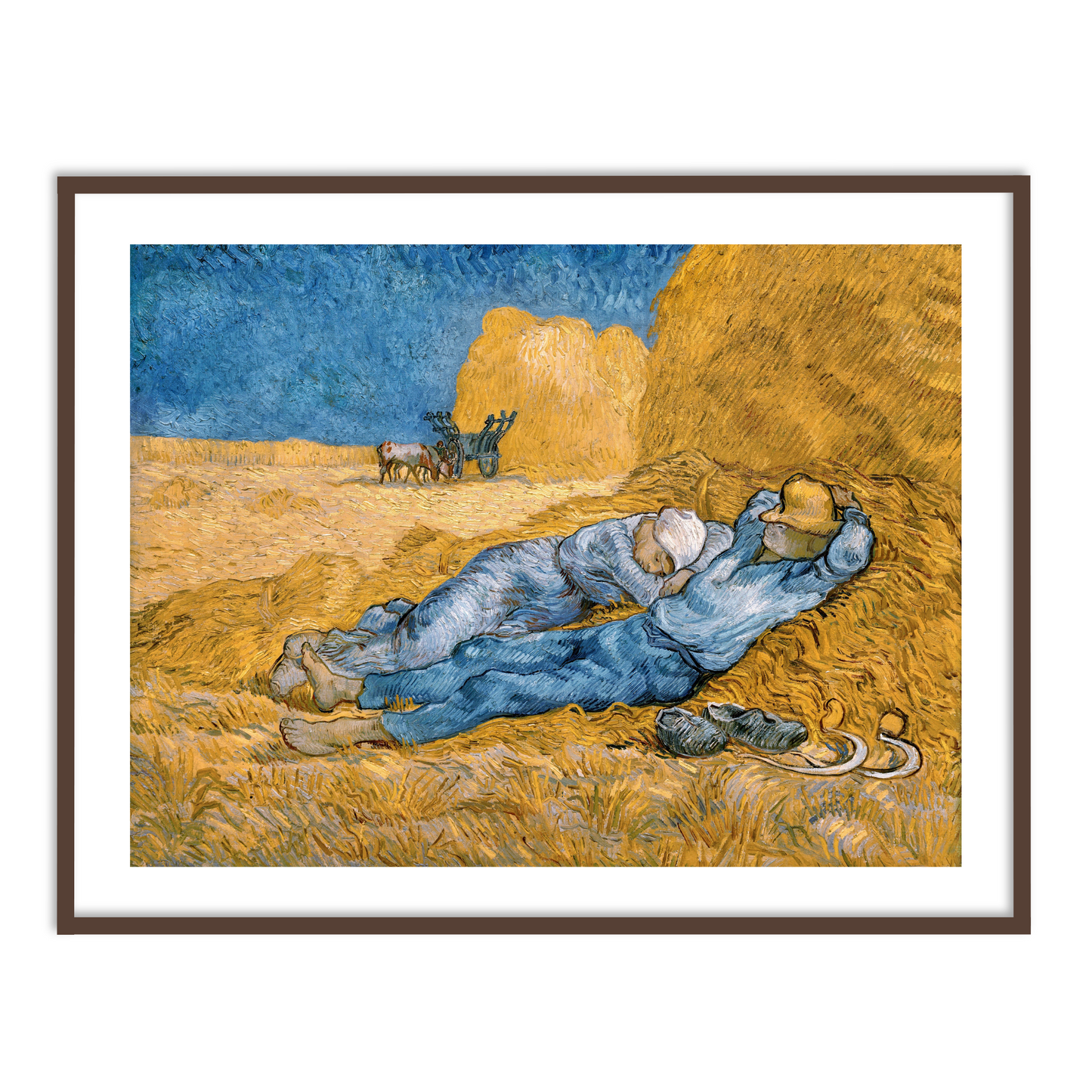 The Siesta by Vincent Van Gogh Famous Painting Wall Art