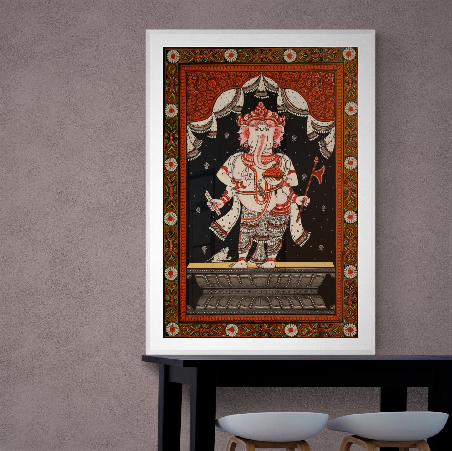 The Ganesha Art Pattachitra Painting | Handmade Pattachitra