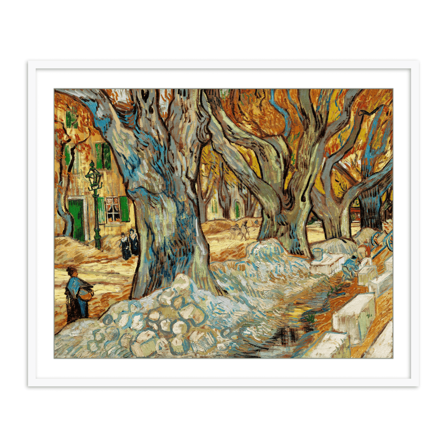 The Large Plane Trees by Vincent Van Gogh Famous Painting Wall Art